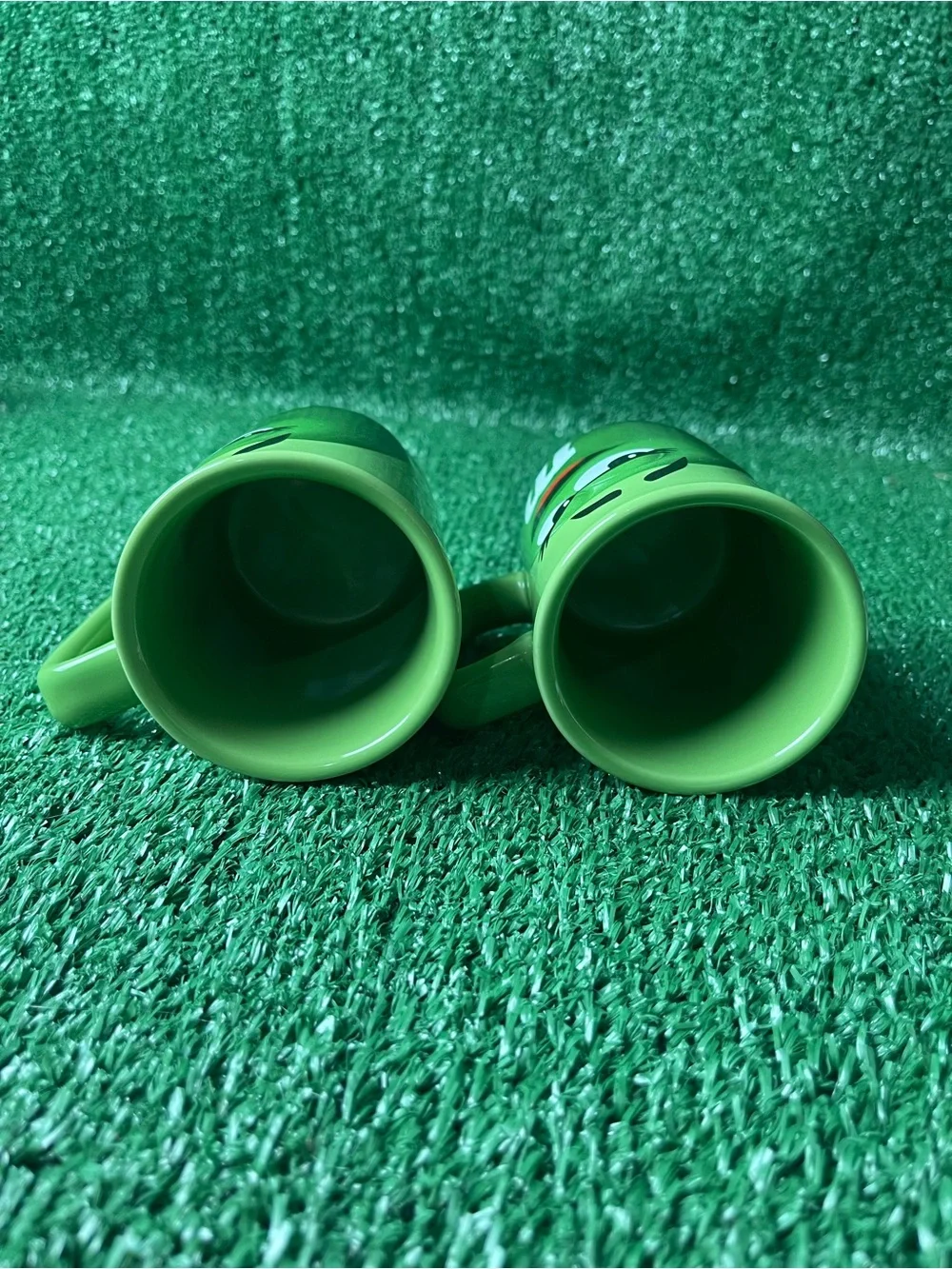 M&M'S Green Character Ceramic Mugs Set - Bright Green